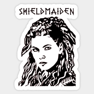 Viking Shieldmaiden Lagertha Sticker